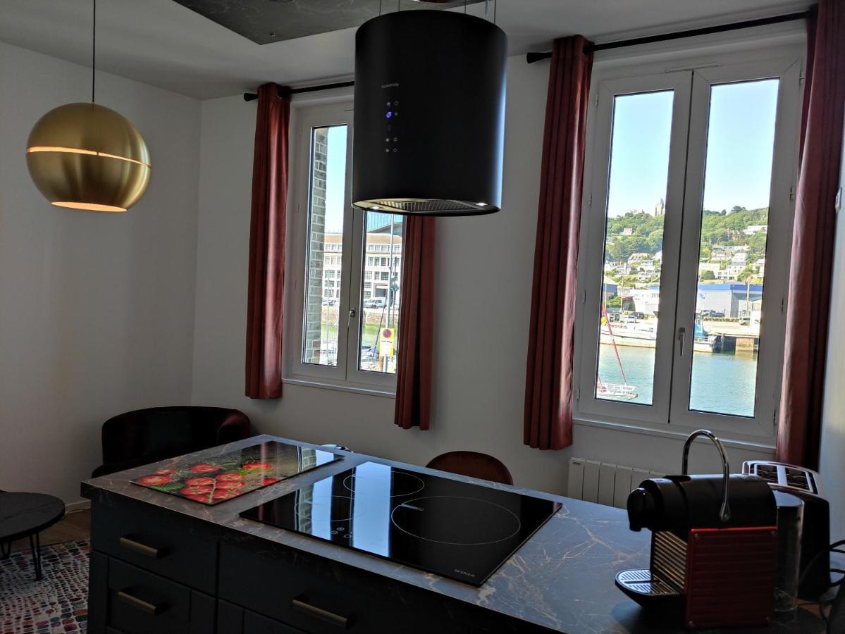 Le Reflet Des Voiles Face Au Port De Fecamp Apartamento Exterior foto